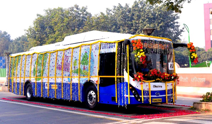 Zero Emmission and Noise free Electric Bus eBuzz K9 from Olectra BYD start trials in Delhi on Thursday 27th December 2018 scaled 1