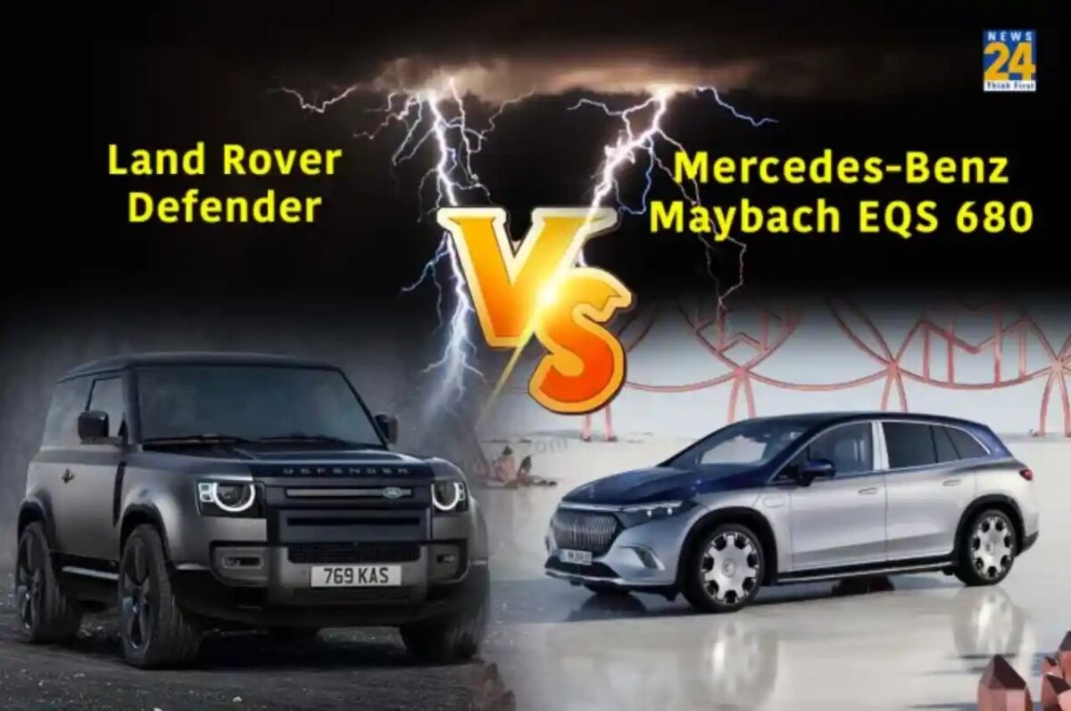Land Rover Defender 130 vs Mercedes-Benz Maybach EQS 680...