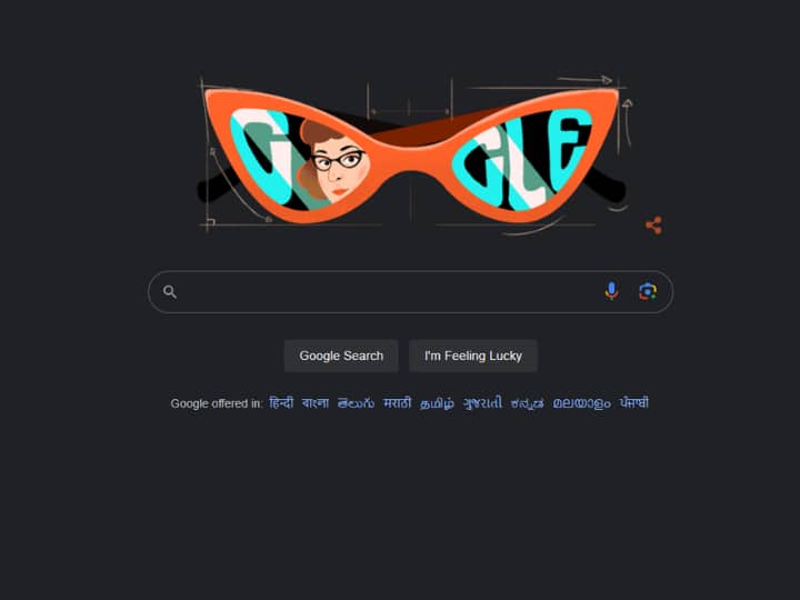 Google Doodle Today Altina Tina Schinasi Known For Revolutionising Eyewear With Her Iconic Harlequin Eyeglass Frame