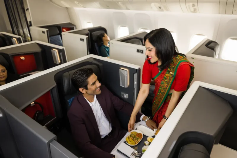 air india premium lounge in aeroplane