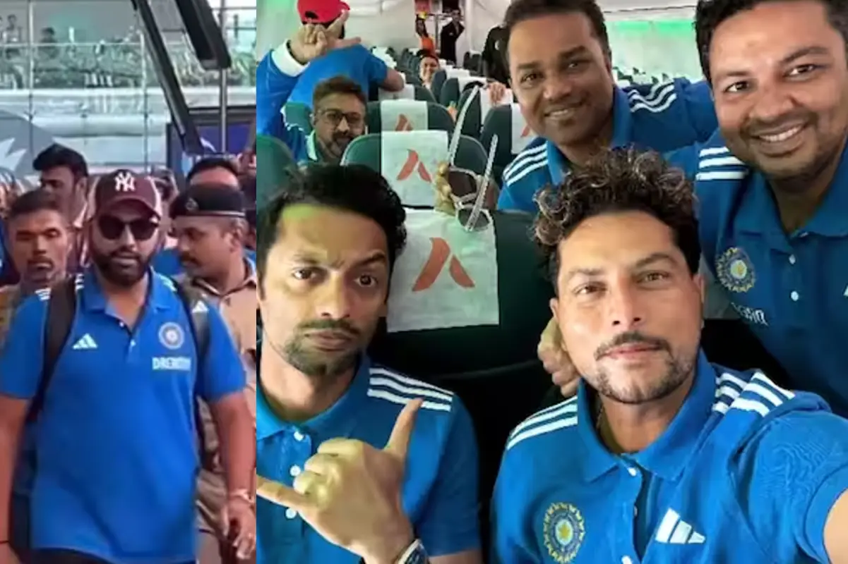 IND vs SL Match Team India Arrives in Mumbai