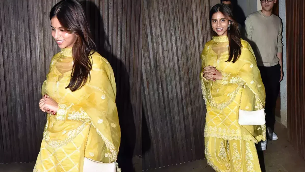 Yellow Suit, Bindi, and Open Hair: Suhana Khan's Simple Look Reveals a  Heavy Heart - First Bharatiya