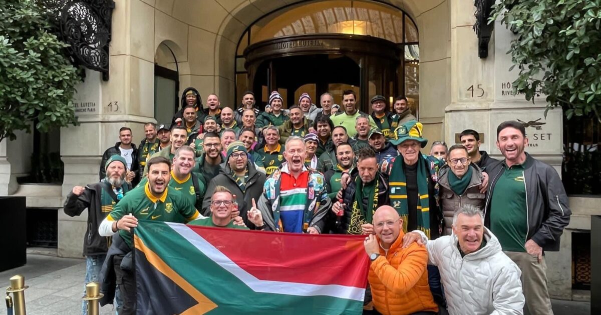 Springbok fans at the 2023 Rugby World Cup